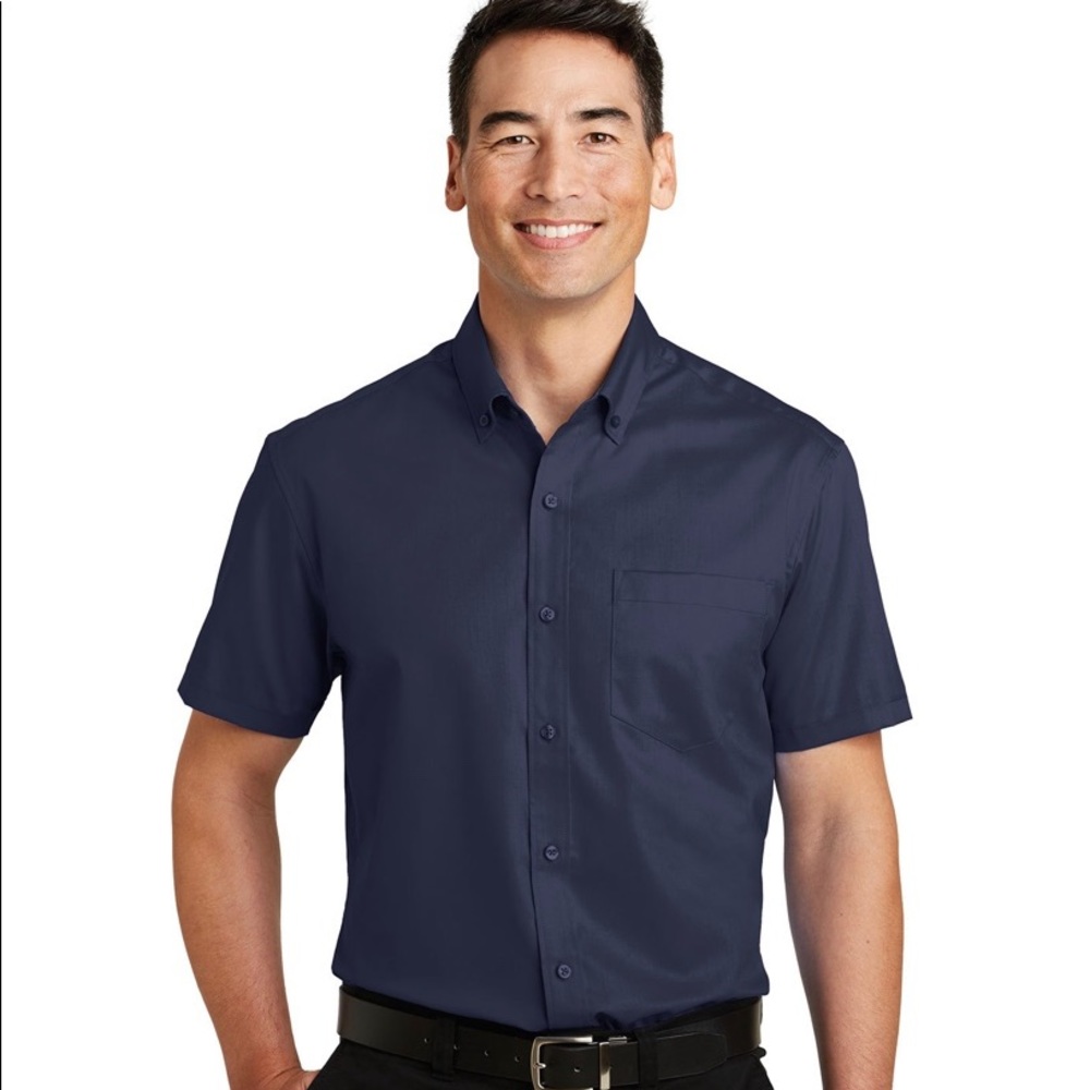Port Authority MenShort Sleeve SuperPro Twill Shir